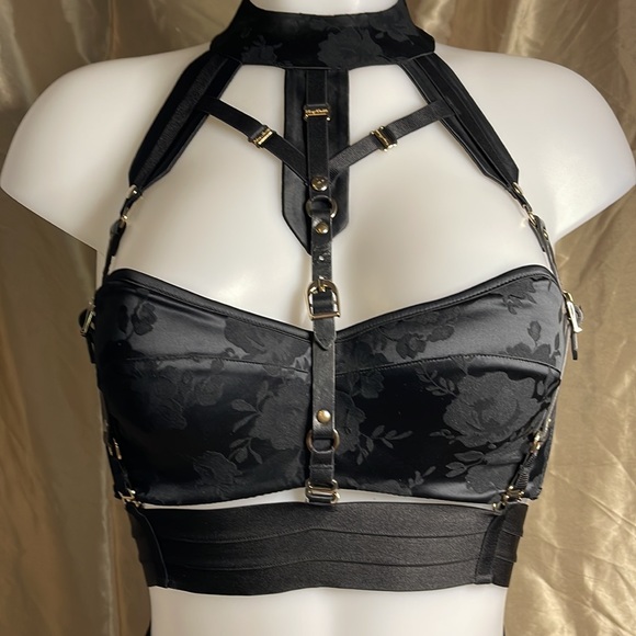 Honey Birdette Miss V Black 3 PC Set - Picture 4 of 12